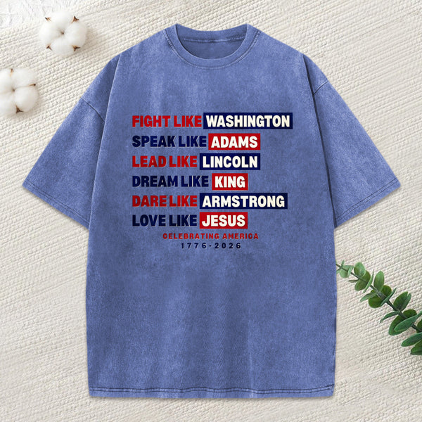 Love Like Jesus Christian Washed T-Shirt