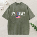 Jesus Saves Christian Washed T-Shirt