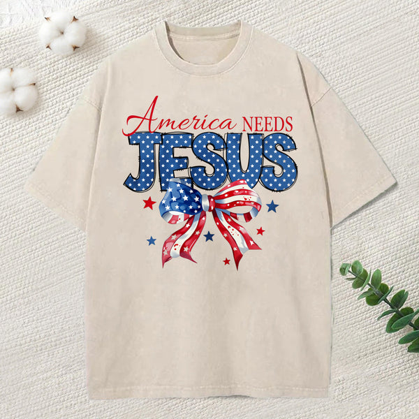 America Needs Jesus Christian T-Shirt