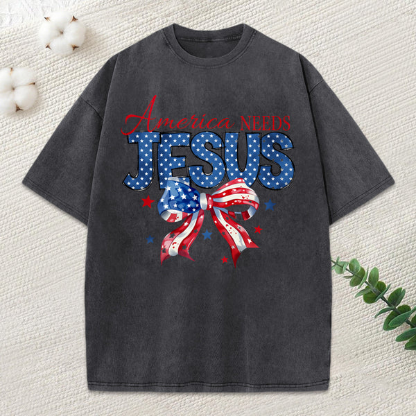 America Needs Jesus Christian T-Shirt