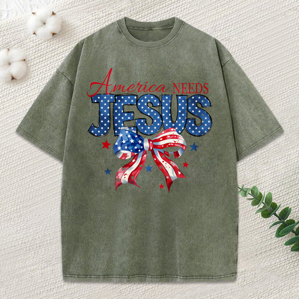 America Needs Jesus Christian T-Shirt