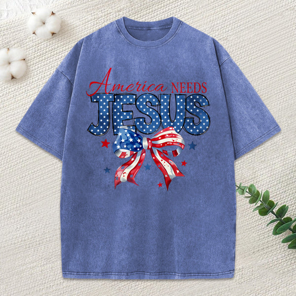 America Needs Jesus Christian T-Shirt