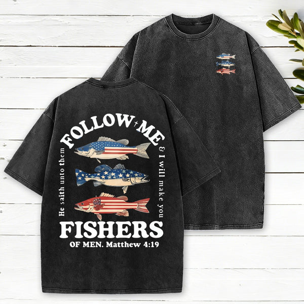 Follow Me Christian Washed T-Shirt