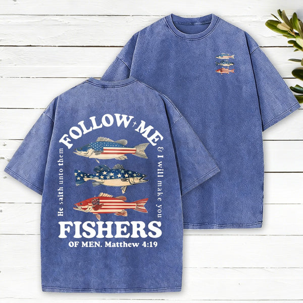 Follow Me Christian Washed T-Shirt
