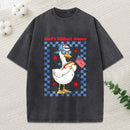 God'S Silliest Goose Christian Washed T-Shirt