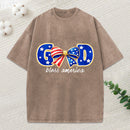 God Bless America Christian Washed T-Shirt