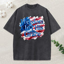Freedom In His Grace Christian Washed T-Shirt