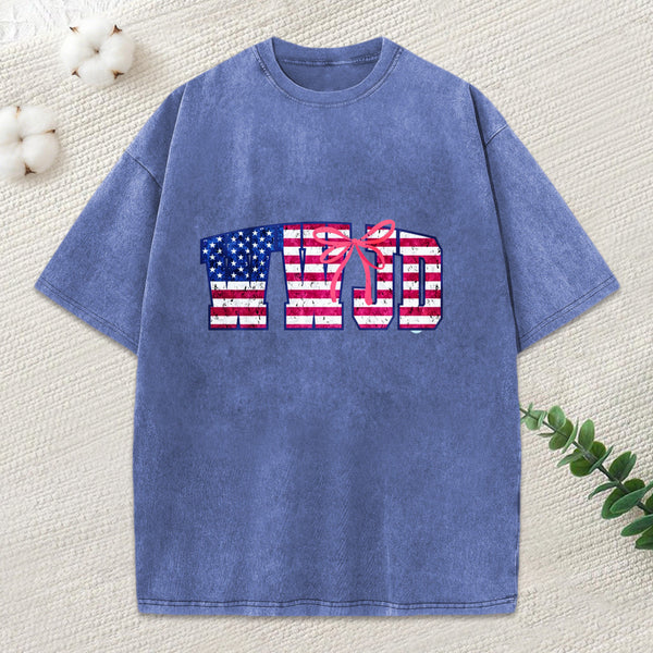 Wwjd Christian Washed T-Shirt