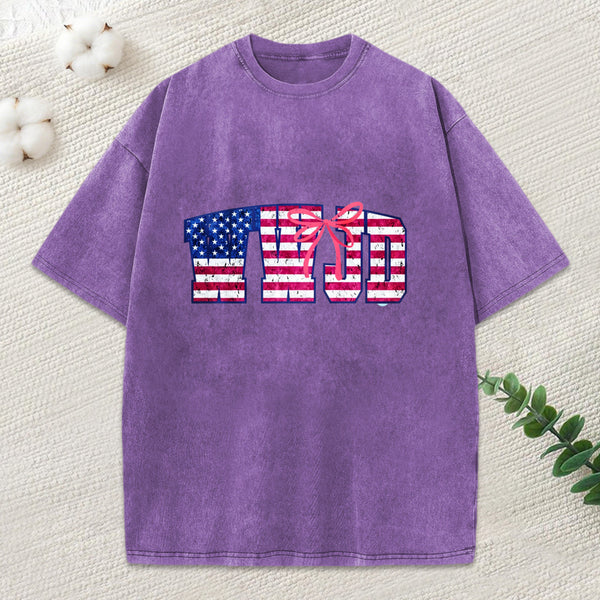 Wwjd Christian Washed T-Shirt