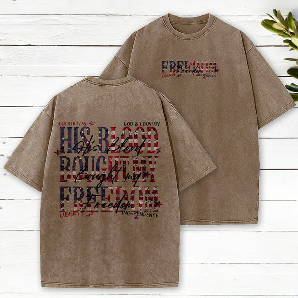 Freedom Christian Washed T-Shirt