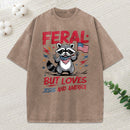 Fear But Loves Jesus And America Christian Washed T-Shirt