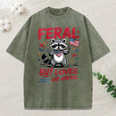 Fear But Loves Jesus And America Christian Washed T-Shirt