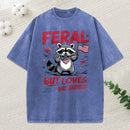 Fear But Loves Jesus And America Christian Washed T-Shirt