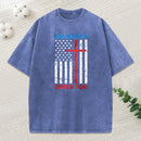 One Nation Under God Christian Washed T-Shirt