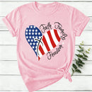 Faith Family Freedom Heart Christian American 4Th Of July T-Shirt