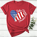 Faith Family Freedom Heart Christian American 4Th Of July T-Shirt