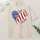Faith Family Freedom Heart Christian American 4Th Of July Washed T-Shirt