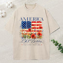 1776-2026 250Th Birthday Of America Patriotic Washed T-Shirt