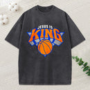 Jesus Is King Christian Washed T-Shirt
