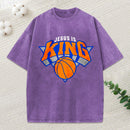 Jesus Is King Christian Washed T-Shirt