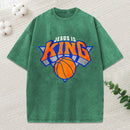 Jesus Is King Christian Washed T-Shirt