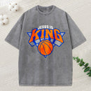 Jesus Is King Christian Washed T-Shirt