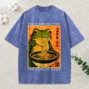 Taste And See That The Lord Is Good Christian Washed T-Shirt