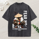 Fear No Evil Christian Washed T-Shirt