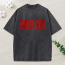 Make Heaven Crowded Christian Puff Printed Washed T-Shirt