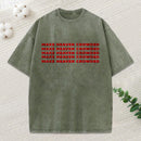 Make Heaven Crowded Christian Puff Printed Washed T-Shirt