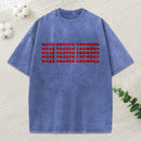 Make Heaven Crowded Christian Puff Printed Washed T-Shirt