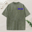 Trust God Christian Puff Printed Washed T-Shirt