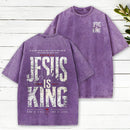Jesus Is King Christian Washed T-Shirt