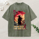 Fear Not The Battle Christian Washed T-Shirt