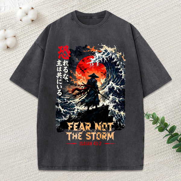 Fear Not The Storm Christian Washed T-Shirt