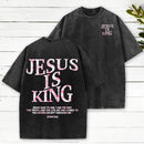 Jesus Is King Camo Christian Washed T-Shirt