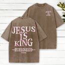 Jesus Is King Camo Christian Washed T-Shirt