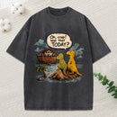 Noah'S Ark Funny Dinosaurs Christian Washed T-Shirt