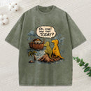 Noah'S Ark Funny Dinosaurs Christian Washed T-Shirt