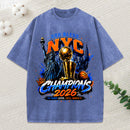 God Bless New York City Christian Washed T-Shirt