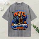 God Bless New York City Christian Washed T-Shirt