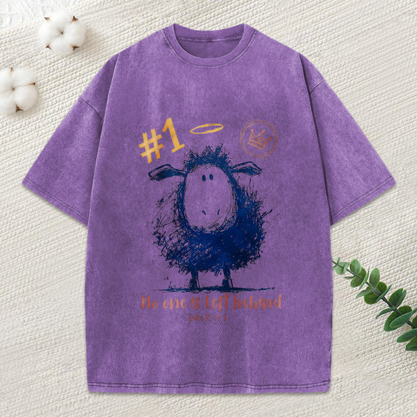 No One Is Left Behind Christian Washed T-Shirt