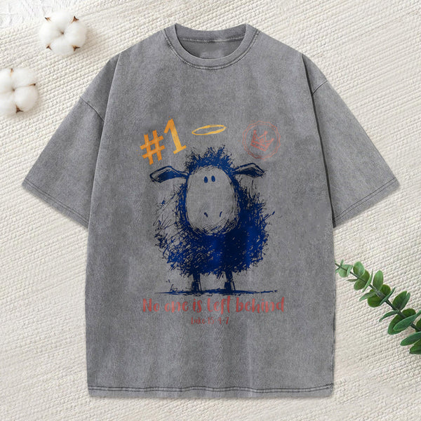 No One Is Left Behind Christian Washed T-Shirt