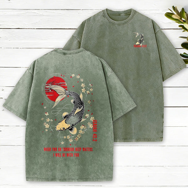 I Will Be With You Christian Washed T-Shirt