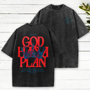 God Has A Plan Christian Washed T-Shirt