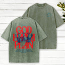 God Has A Plan Christian Washed T-Shirt