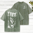 You Will Be Free Indeed Christian Washed T-Shirt