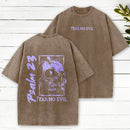 Fear No Evil Christian Washed T-Shirt