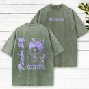 Fear No Evil Christian Washed T-Shirt
