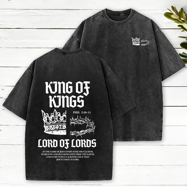 King Of Kings Christian Washed T-Shirt